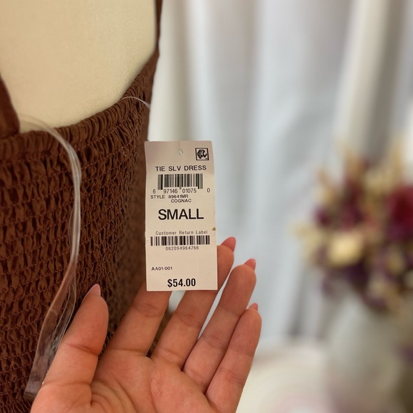 And Now This Textured Tie-Strap Fit & Flare Dress - Picture 5 of 6